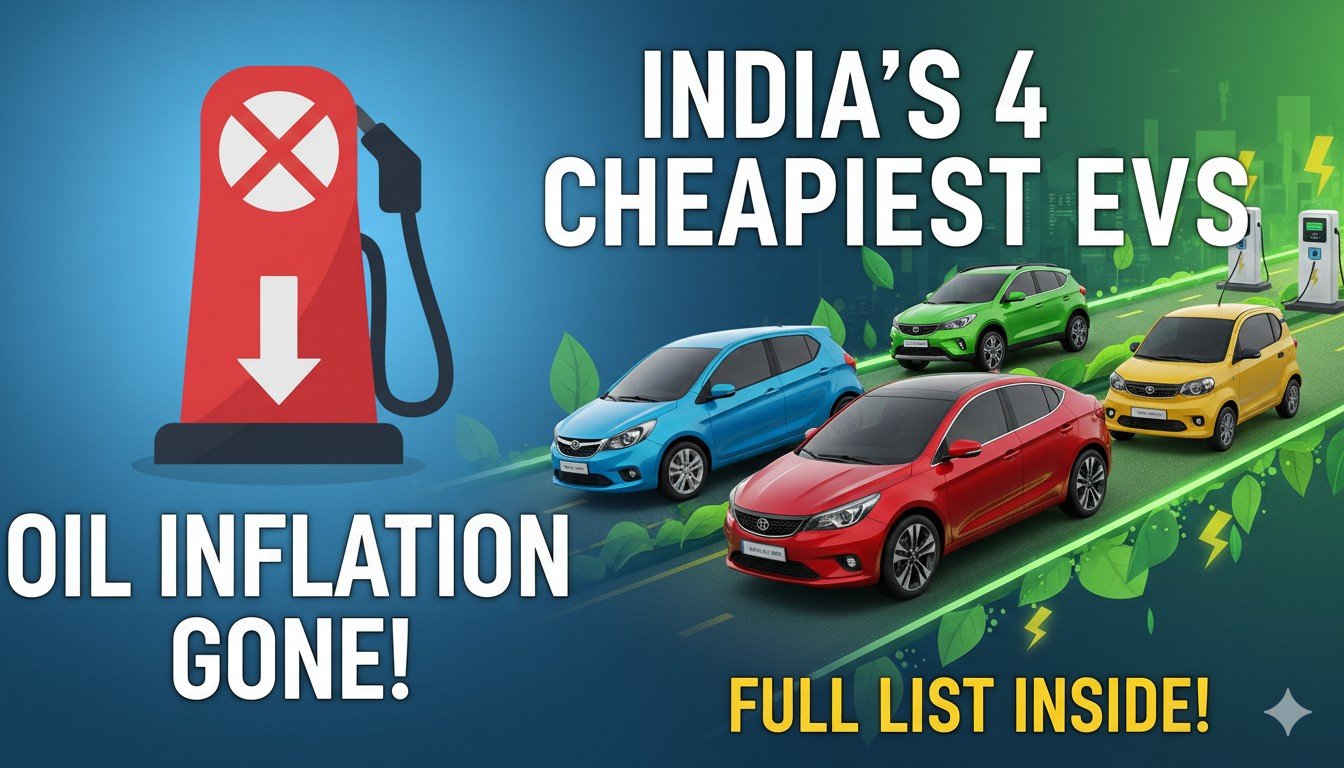 Alt Text for featured image : भारत की सबसे सस्ती इलेक्ट्रिक कारें MG Comet, Tata Tiago, Punch EV की इमेज